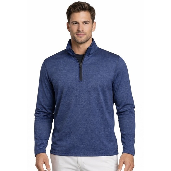 NWT Greyson Tate 1/4 Zip Pullover Herringbone Performance Jacket MCLSCK98 3XL